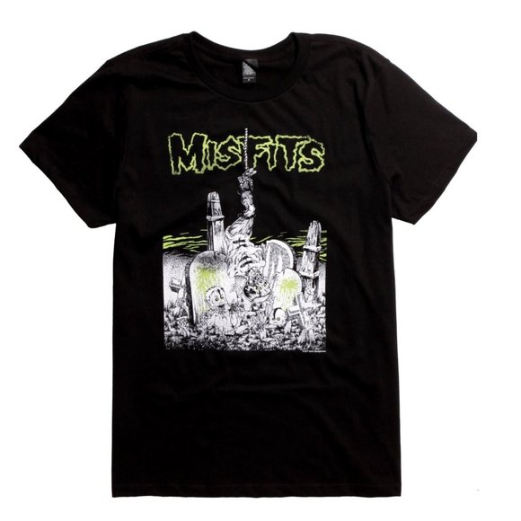 Misfits Graveyard Feast Pushead punk rock Official T-Shirt L NWT - Picture 2 of 3